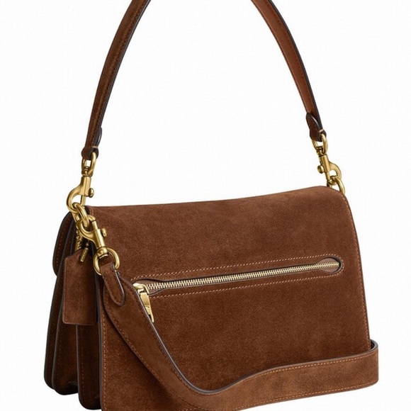 Coach Tabby Suede Chain Shoulder Bag - Picture 8 of 10